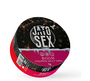 Gel Comestível Jato Sex Boom - Lubrifica, Esquenta, Gela E Vibra 7g