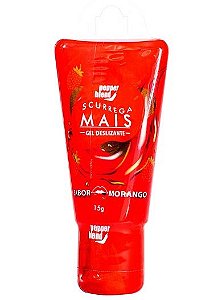 Gel Comestível Scurrega Mais Morango 15g Pepper Blend