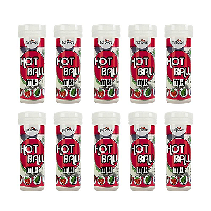 Hot Ball Mix- 4 unidades menta, chocolate ,morango e uva  Kit c/ 10 Und Hot Flowers