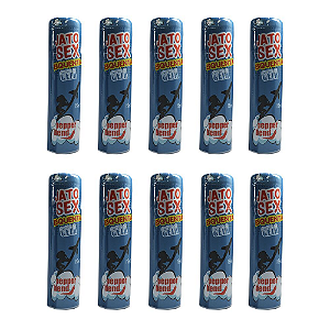 Kit Jato Sex Bisáfico Gel Comestível Excitante e Lubrificante 18ml -kit   c/ 10und. Pepper Blend