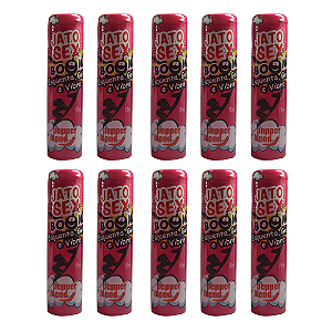 Kit Jato Sex Boom Gel Comestível Esquenta, Gela e Vibra 18ml - Emb. c/ 10 und. Pepper Blend