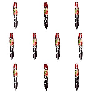 Kit Me Siga - Morango com leite condensado - kit c/ 10 und. Hot Flowers