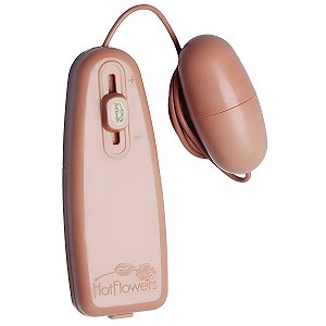 BULLET VIBRADOR E MASSAGEADOR BEGE HOT FLOWERS