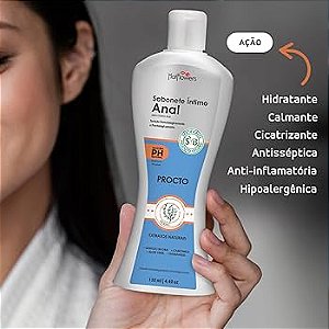 Sabonete Íntimo Anal Procto com Extratos Naturais 130ml  Hot Flowers