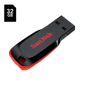 Pen Drive SanDisk 32gb Cruzer Blade USB 2.0 Flash Drive Z50