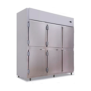 Geladeira/Refrigerador Comercial Inox 6 Portas Cegas 220vts