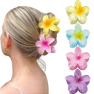 Presilha de Flor Grande para Cabelos - Escolha a cor