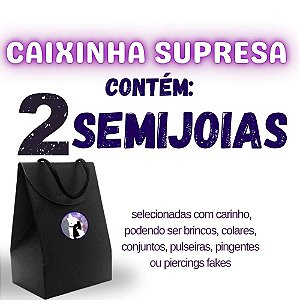 Caixinha Surpresa - Kit com 2 SEMIJOIAS surpresas