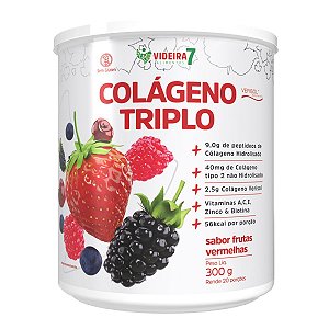 Colágeno Verisol Triplo C/Vit. E Min. Frut. Vermelhas 300g