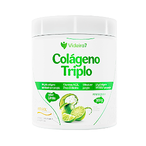 Colágeno Verisol Triplo com Vitaminas e Minerais - Sabor Limão 300g - VIDEIRA7