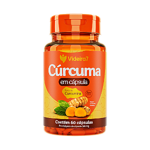 Cúrcuma em Cápsulas 500mg - 60 Cápsulas - VIDEIRA7