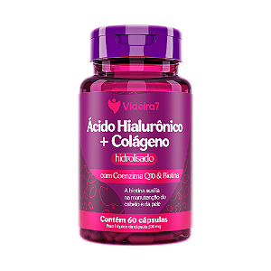 Ácido Hialurônico+Colágeno+Q 10 E Biotina 60 Caps