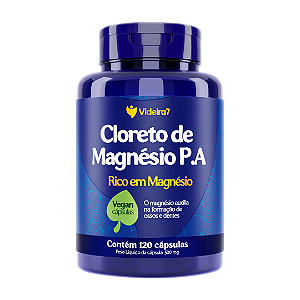 Cloreto Magnésio PA 500 Mg 120 Vcaps