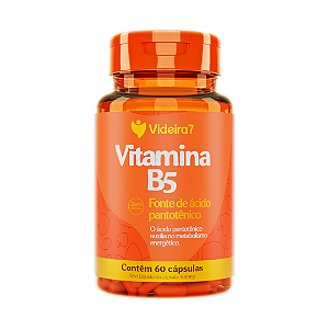 Vitamina B5 (Ácido Pantotênico) 100% IDR - 60 Caps - VIDEIRA7