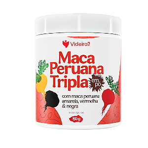 Farinha de Maca Peruana Tripla (Amarela, Vermelha e Negra) em Pó 150g - VIDEIRA7