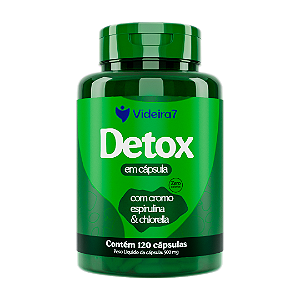 Detox Em Cápsulas 500 Mg - 120 cápsulas - VIDEIRA7