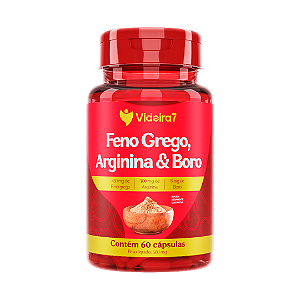 Feno Grego com Boro e Arginina - 60 cápsulas - VIDEIRA7