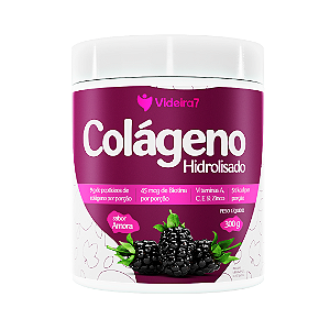 Colágeno Hidrolisado com Biotina, Amora Miúra, Vitaminas e Minerais 300g - Sabor Amora  - VIDEIRA7