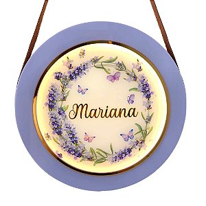 Kit Porta Maternidade │ Floral lavanda UV aro simples