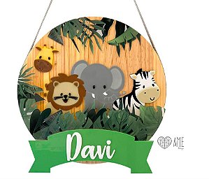 Porta Maternidade │ Safari na floresta