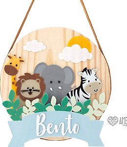 Porta Maternidade │ Safari com folhagem