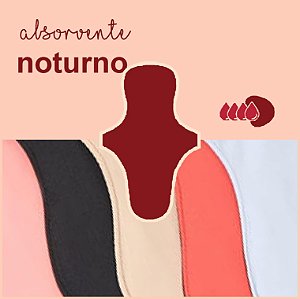 Absorvente Korui Noturno - Cores Lisas