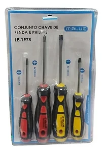 Kit Jogo de Chave Fenda e Phillips LE-1978