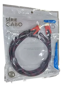 Cabo HDMI 1.8m com Malha Reforçada Flexível (LE-6612-1.8m)