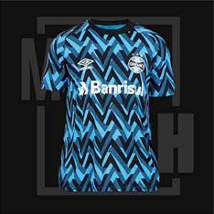 camisa do gremio preta e azul