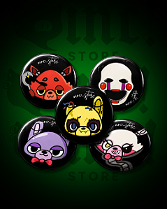 🥇 Bottons FNAF + de 149 vendas