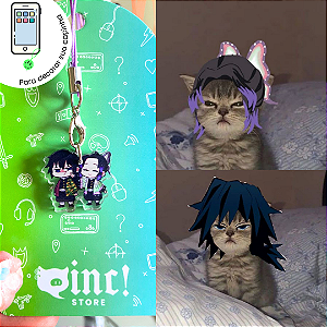 Chaveiro de Capinha SHinobu e Tomioka