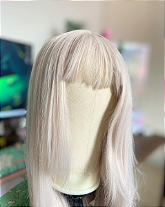 Peruca branca grande