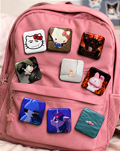 Bottons Hello Kitty, My melody e My little pony