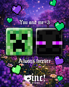 🟩💜 Bottons Mine Creeper & Enderman 💜🟩