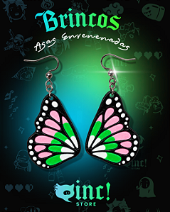Brincos Asas Envenenadas 🦋🌸