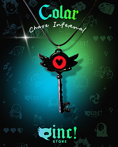 Colar Infernal 🖤🔑