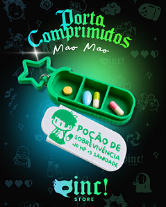 Porta Comprimidos Mao Mao