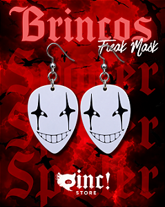 Brincos Freak Mask 🎭🖤🤍