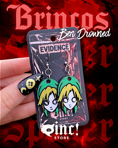 Brincos Ben Drowned 🧟💚💛