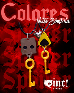 🗝️ Colar Noite Sombria 💛🖤