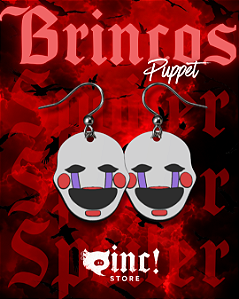 🎭🖤 Brincos Puppett — Lágrimas da Marionete 💜❤️
