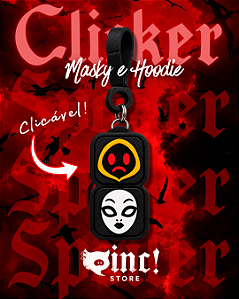 Chaveiro Clicker Masky e Hoodie