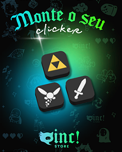 🗡️✨ Teclas Clicker — Relíquias da Aventura 🖤🔺