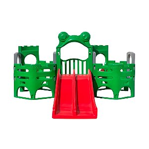 Playground Adventure Frog com Escorregador Infantil Freso