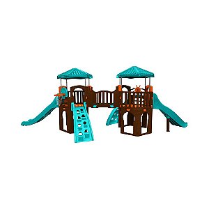 Playground Eco Spring Plus com Escorregador Infantil Freso