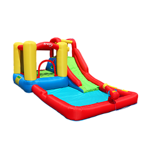 Mega Parque Aquático Inflável Aquarius Playground com Escorregador e Piscina Infantil Freso