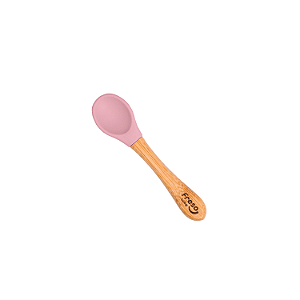 Colher Alimentação Infantil Freso Silicone Livre BPA e Bambu Introdução Alimentar Bebê