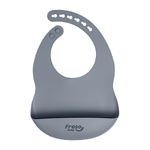 Babador Silicone Freso Alimentação Bebê BLW Bolso Pega Migalhas Fecho Ajustável Livre BPA