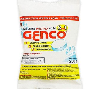 Pastilha Multipla Ação 3 em 1 200g Genco