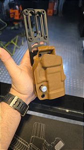 Coldre Externo LM1-DA em Kydex - TX38 - Coyote